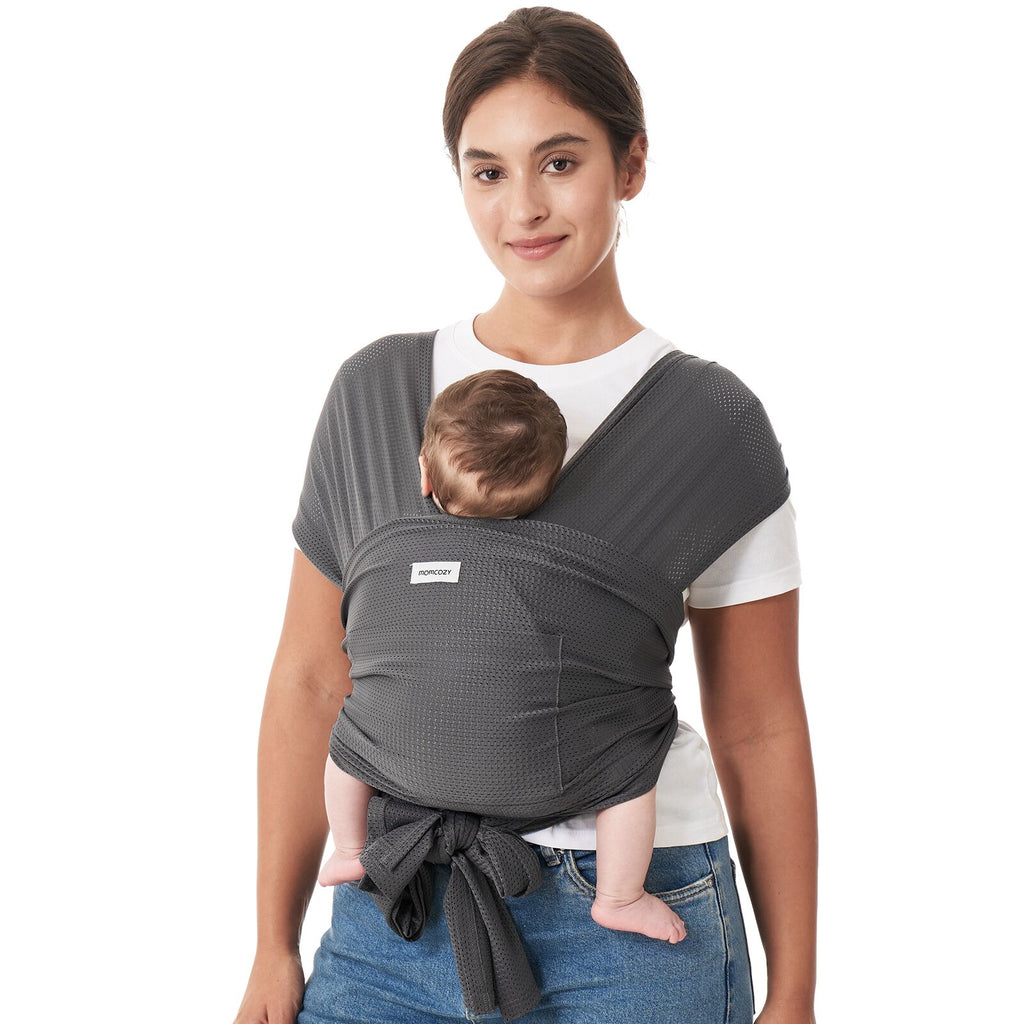 Momcozy Newborn to Toddler Air Mesh Soft Structured Carrier Grey