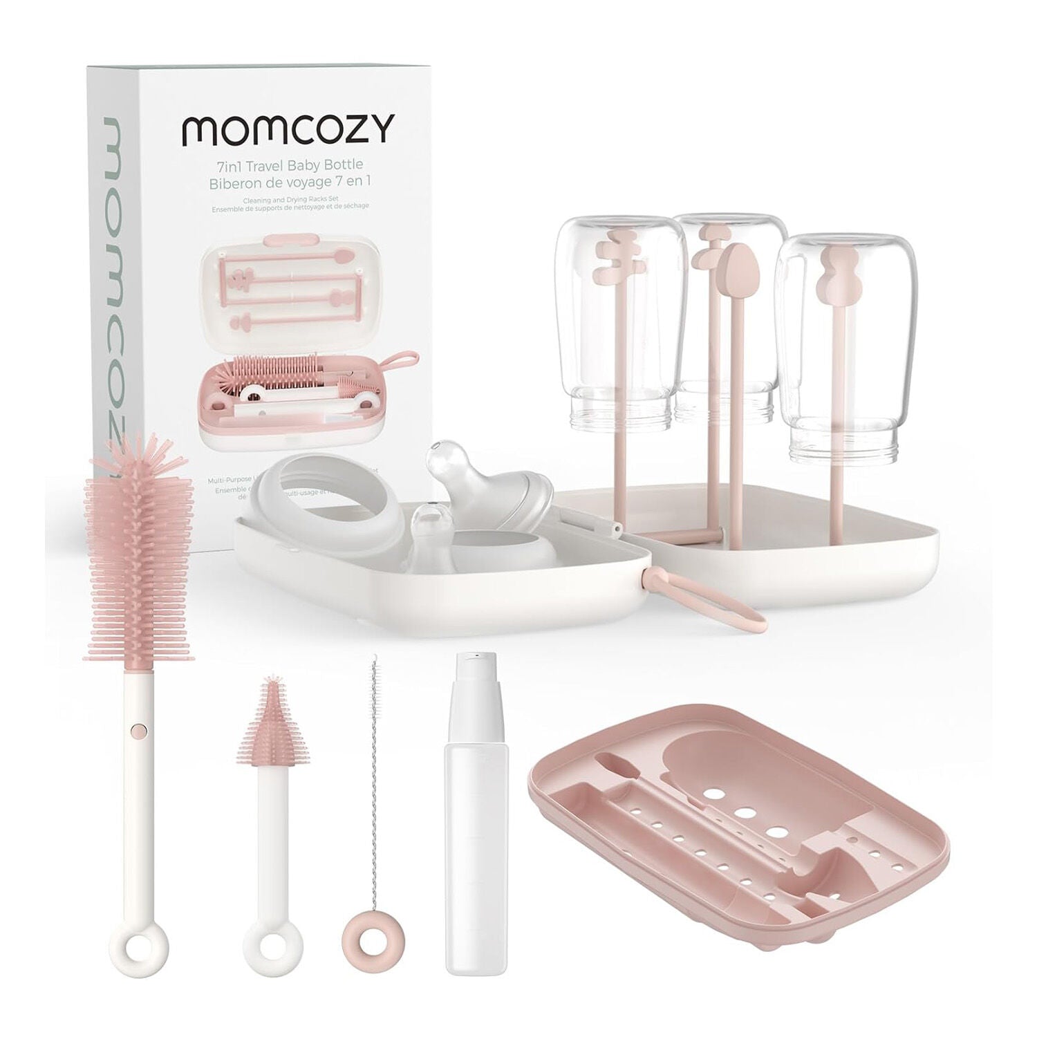 Momcozy 7-in-1 Vauvasetti, vaaleanpunainen