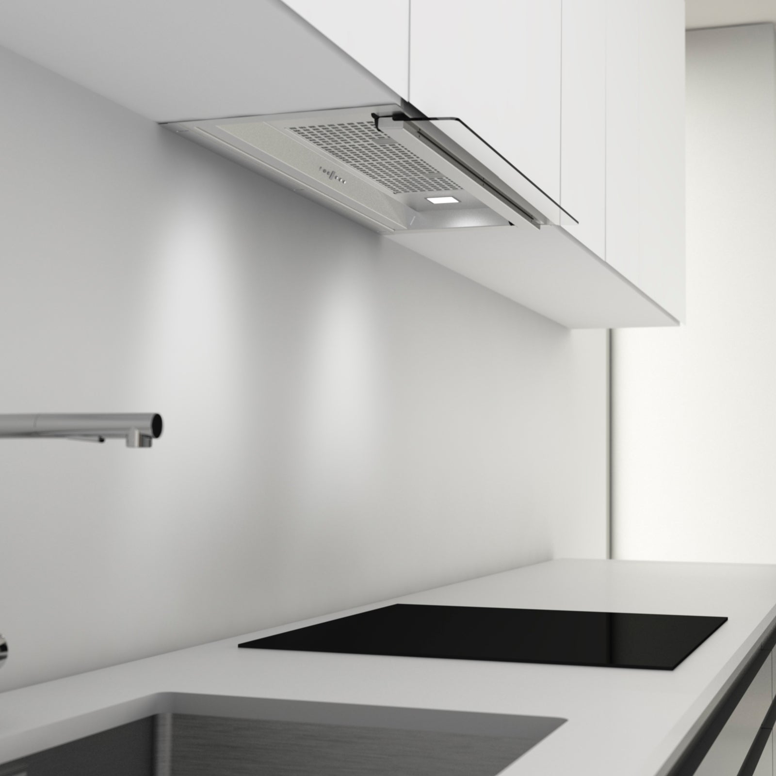 Witt Slide 45 S2  Built-in hood Stainless Steel