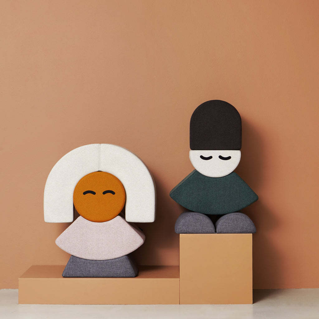 By KlipKlap KK Mr. Half Circle Face Beige