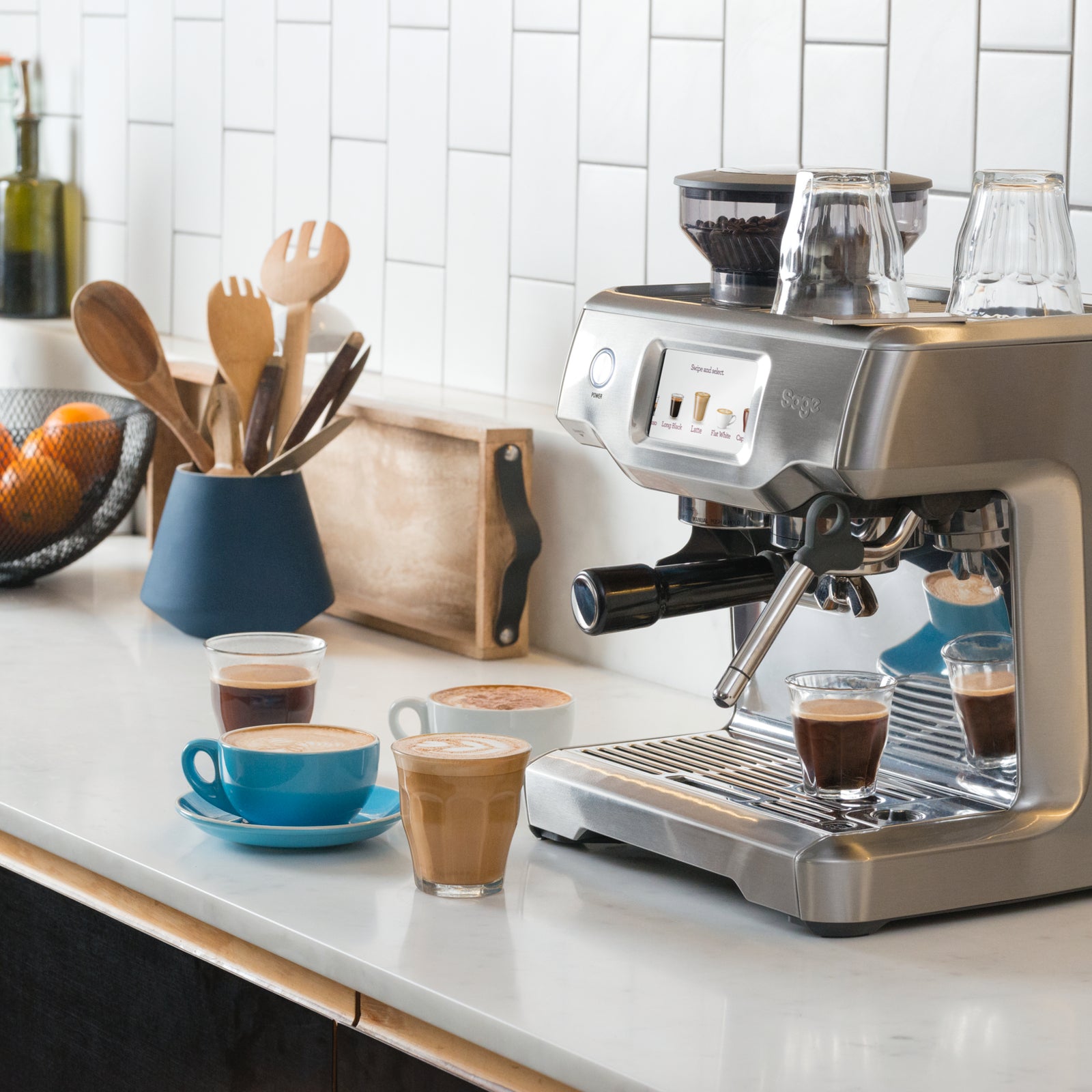Sage SES 880 BSS Espressomaskine Børstet stål