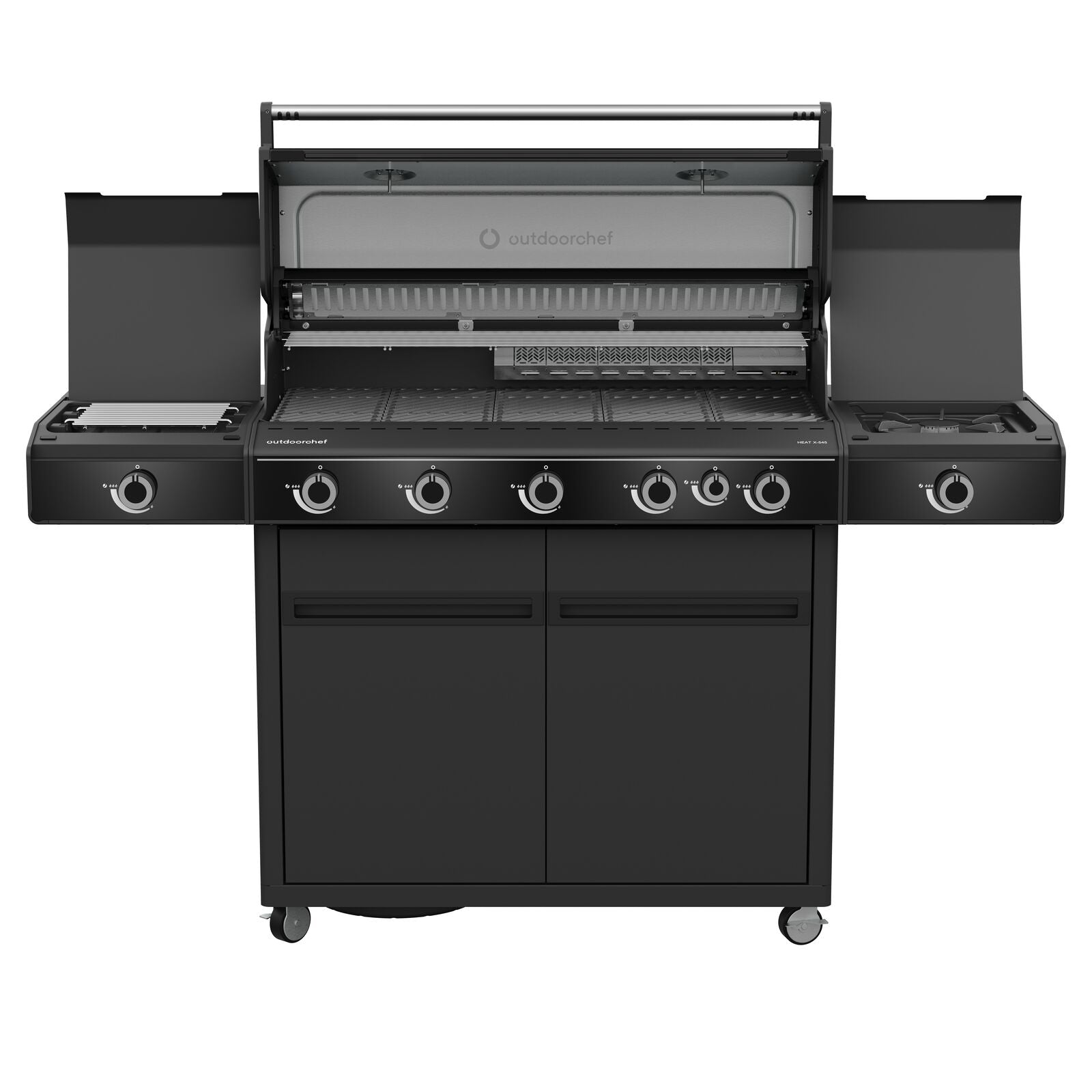 Outdoorchef BBQ station heat X-545 30MBAR UK Gas BBQ Black