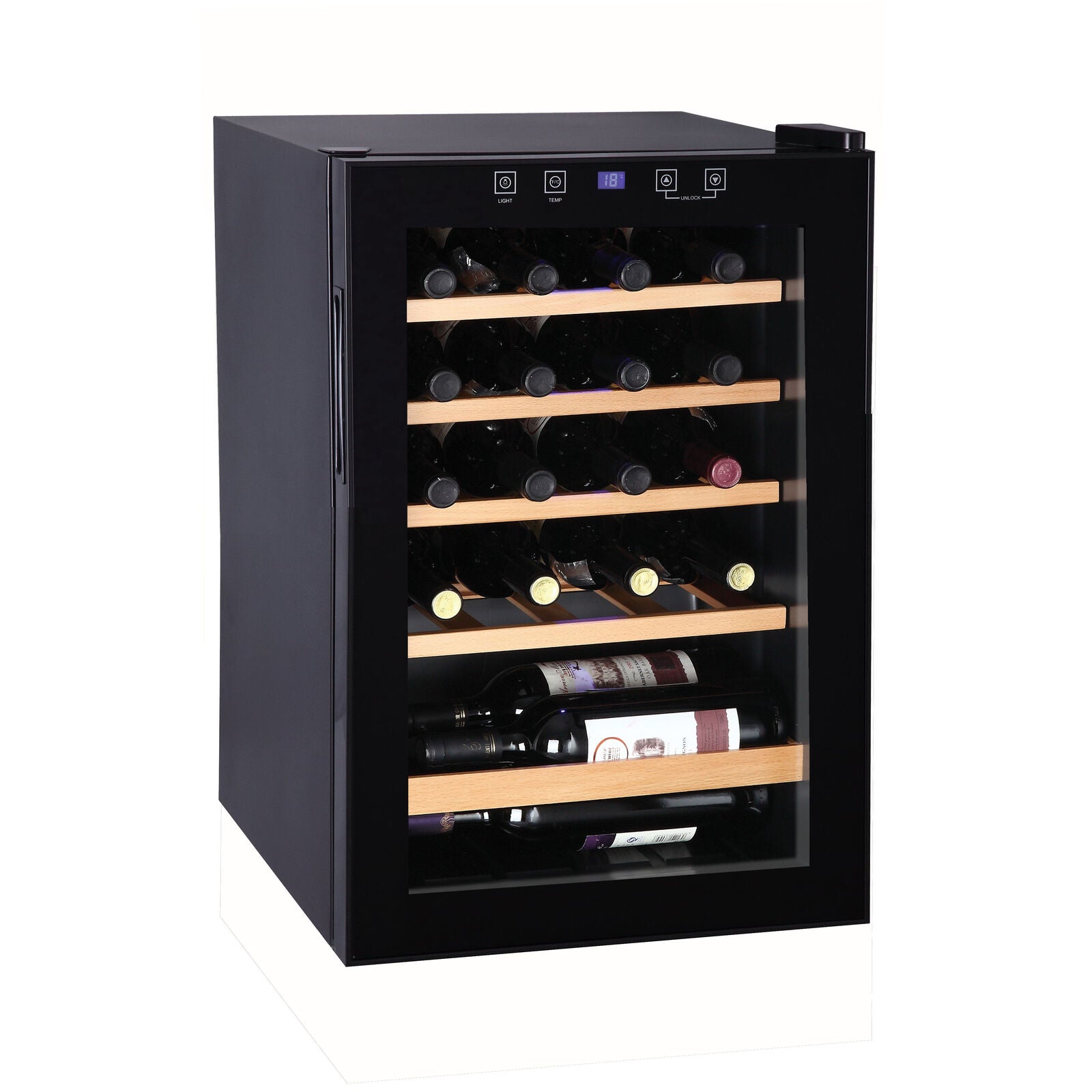 Witt Classic EF4365I-1B20 Fritstående vinkøleskab Sort