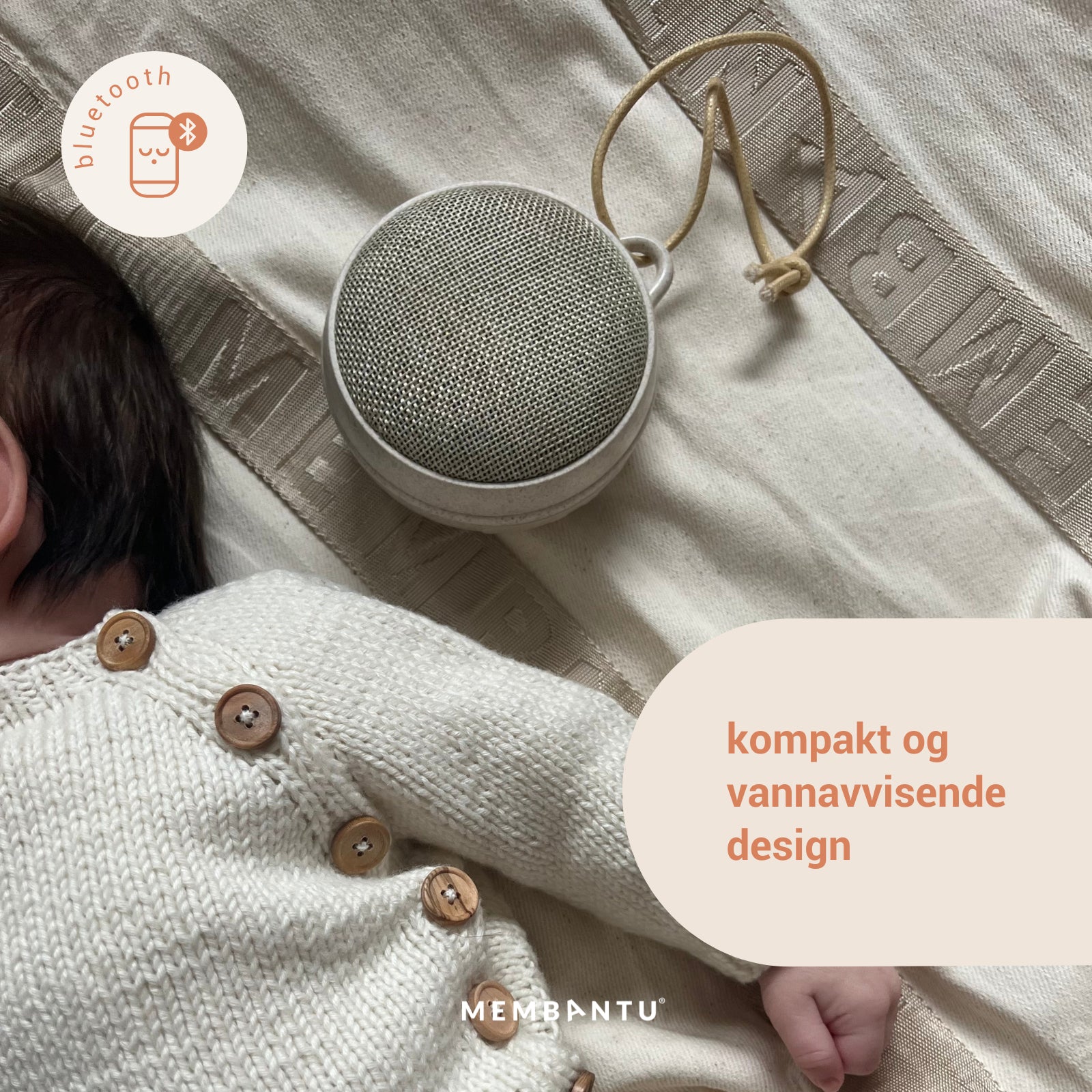 Membantu White Noise Speaker - Echo01 Wood