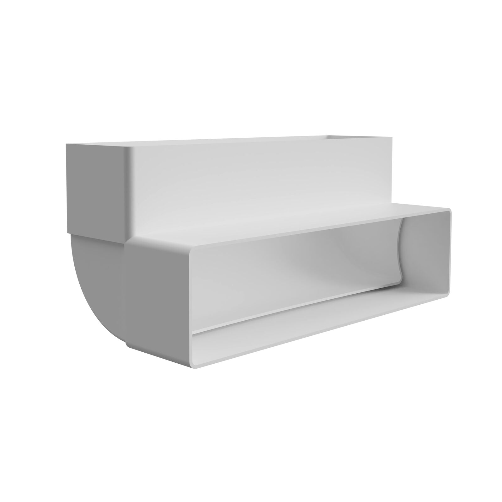 Witt IT004 90° Vertical bend, 220x55mm White