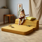 By KlipKlap KK 3 Fold Sofa 120 cm Sennep m. Sennep