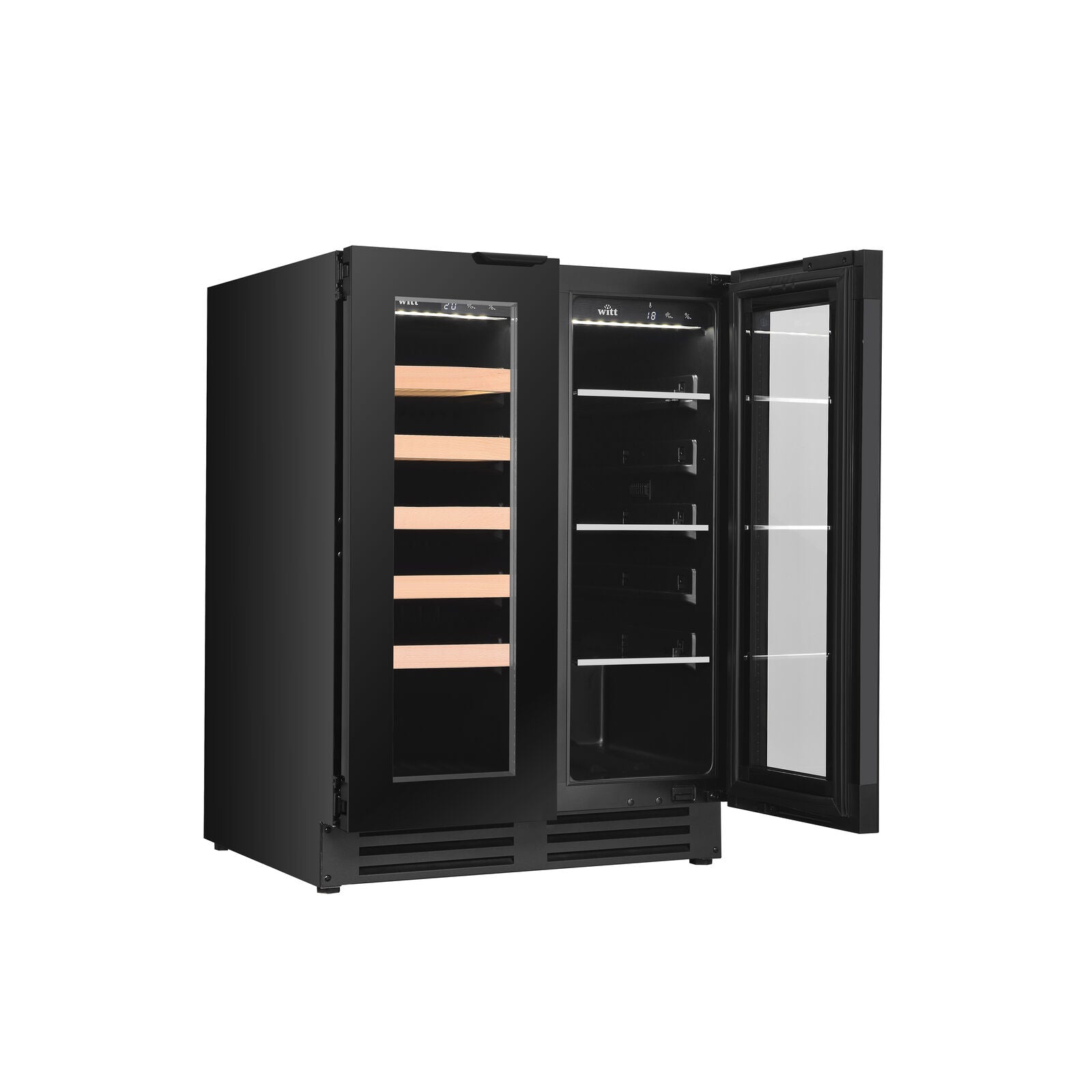 Witt WCBC6082-2BG Tabletop wine cabinet Black