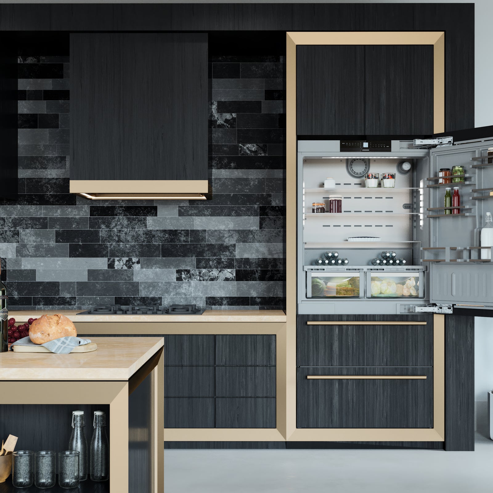 Liebherr Premium ECBNe 8870-20 001 Fridge-freezer Integrated