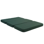 By KlipKlap KK 3 Fold Sofa XL Soft 140 cm Deep Green w. Light Green