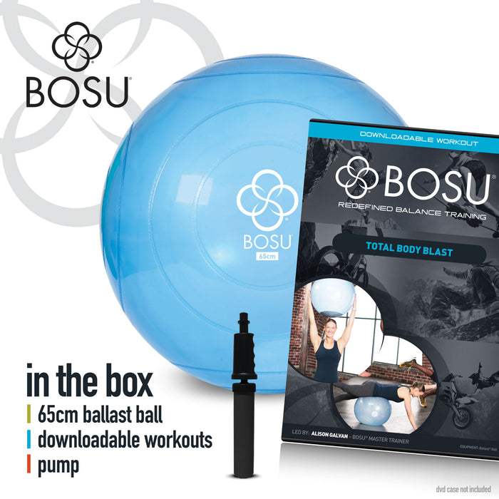 BOSU BALLAST® Bold 65 cm Fitnessbold Blå Fitnessbold Blå