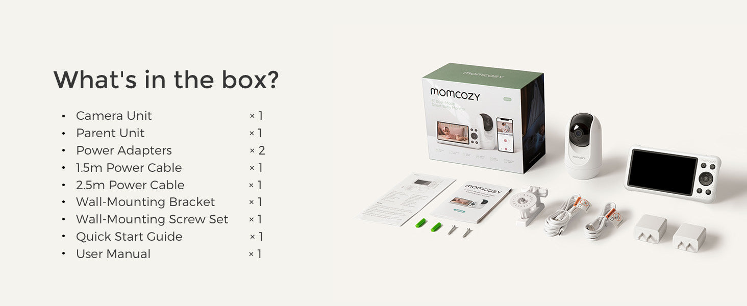 Momcozy BM04 Älykäs WiFi-videovauvamonitori