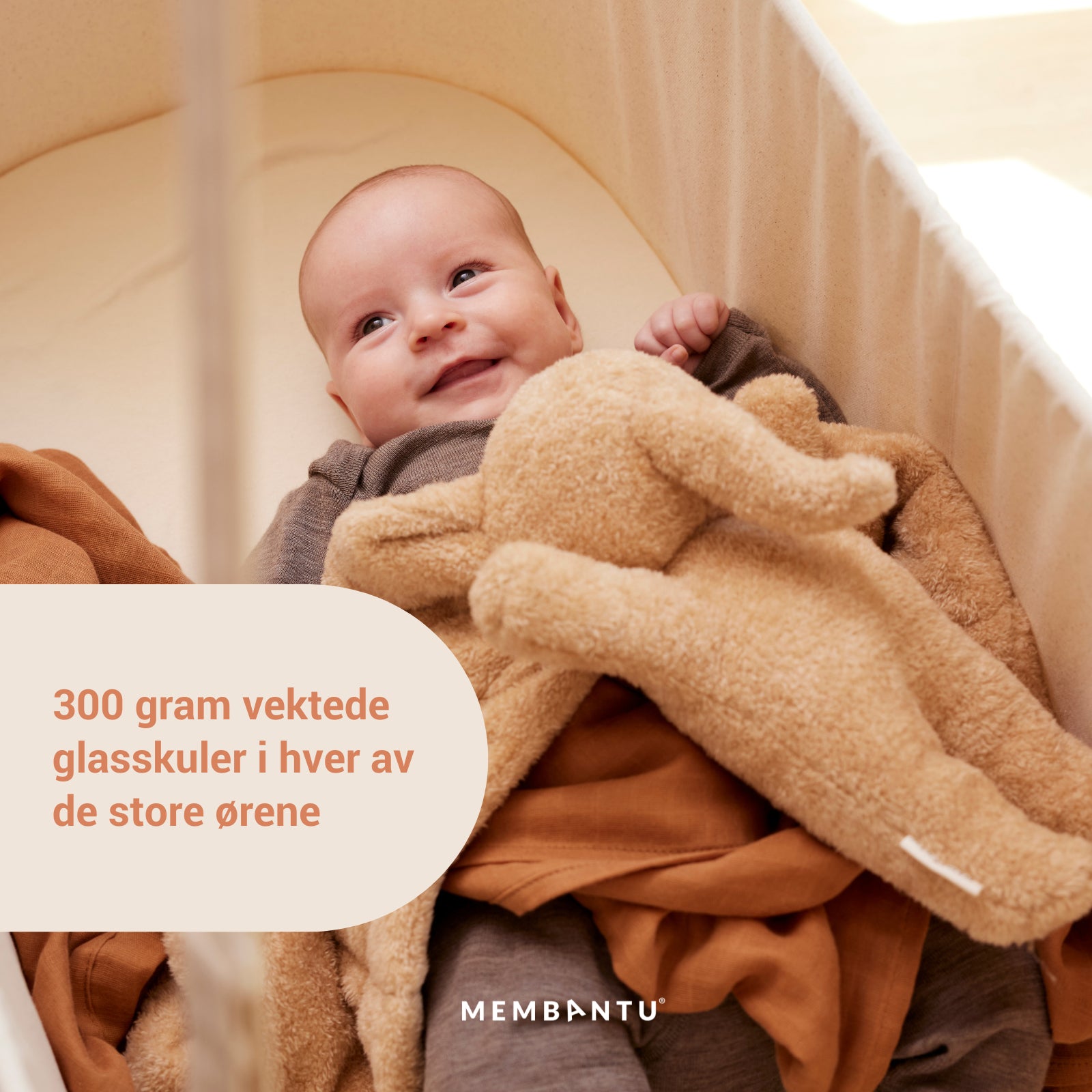 Membantu Varm & Vægt Plysbamse - Magma01 Grå