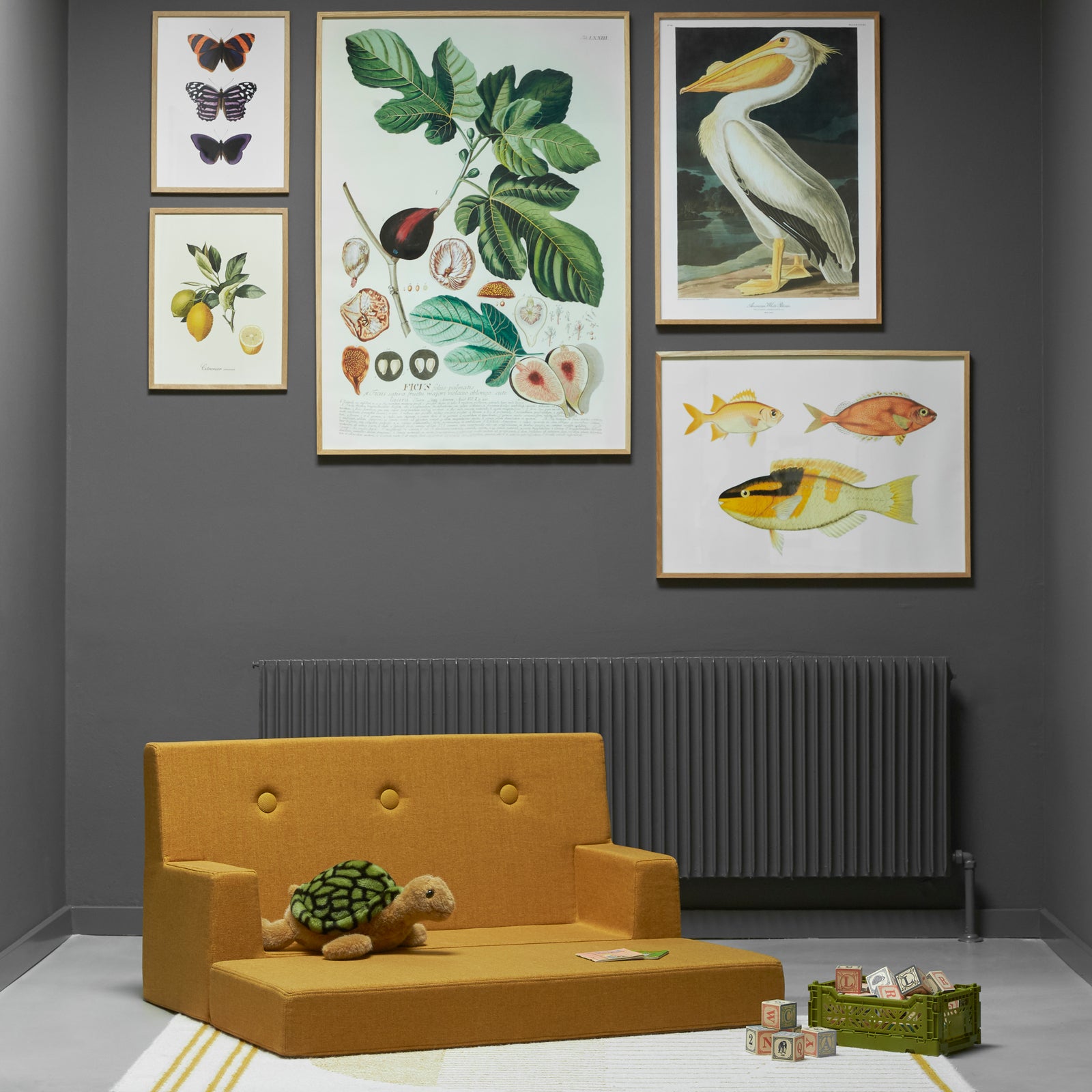 By KlipKlap KK Lasten Sohva Sinappi w. Sinappi