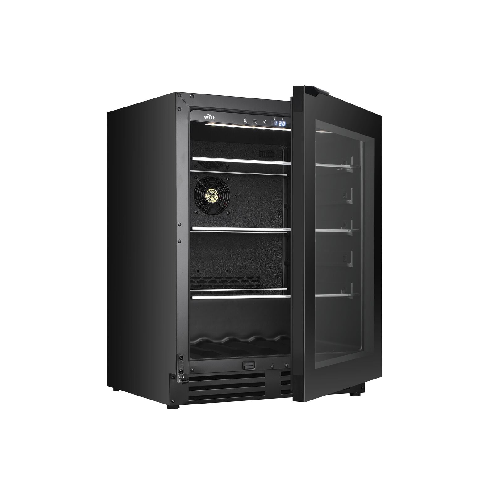 Witt BC6082-1BG Tabletop wine cabinet Black