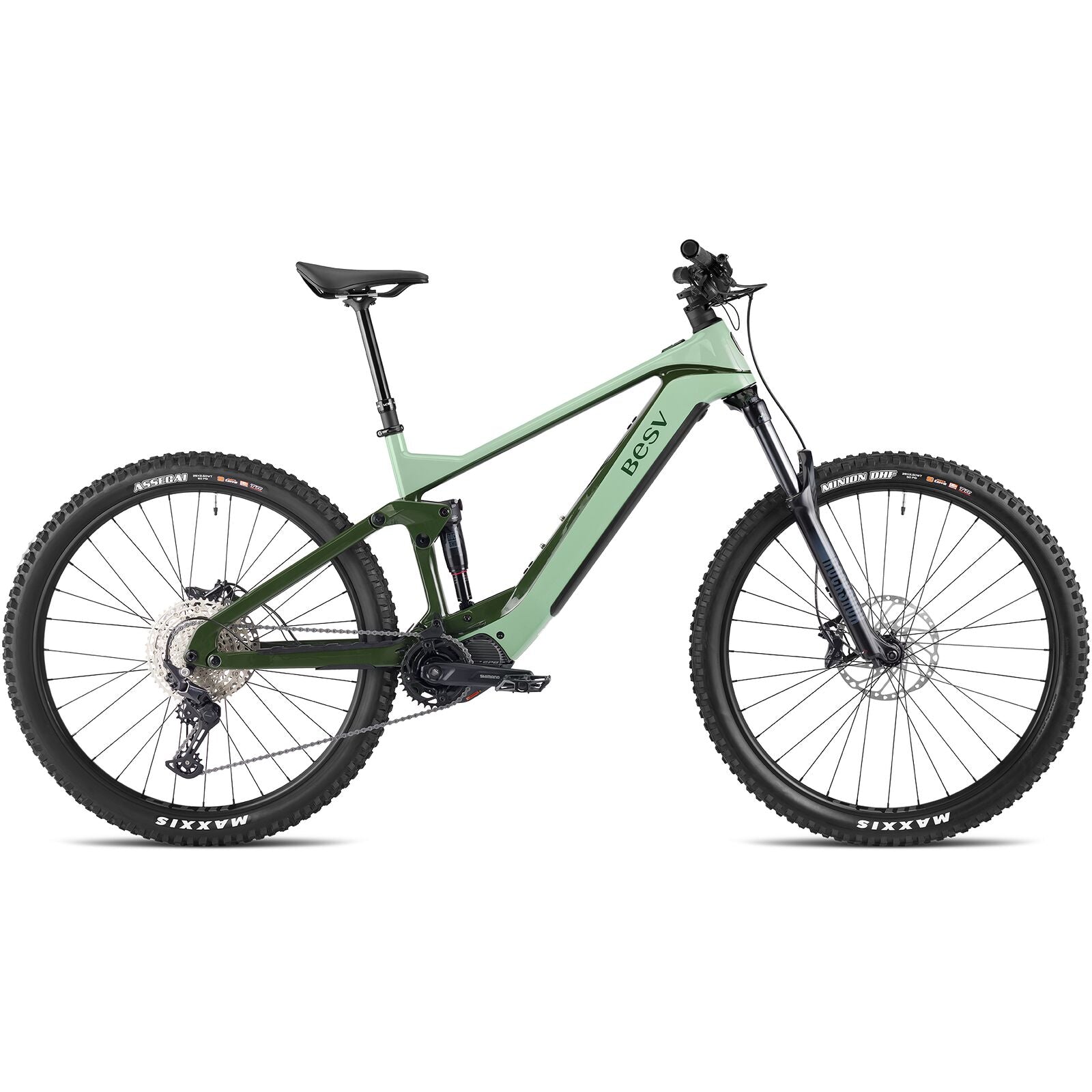 BESV TCA 1.3 MY23 FS-Step Over 415S el-MTB Bright And Dark Ceramic Green