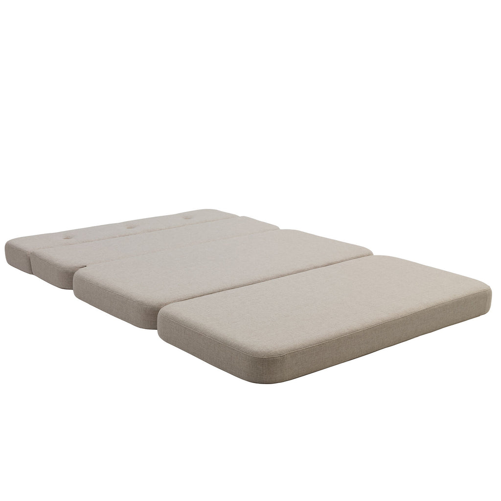 By KlipKlap KK 3 Fold Sofa XL Soft 140 cm Beige w. Sand