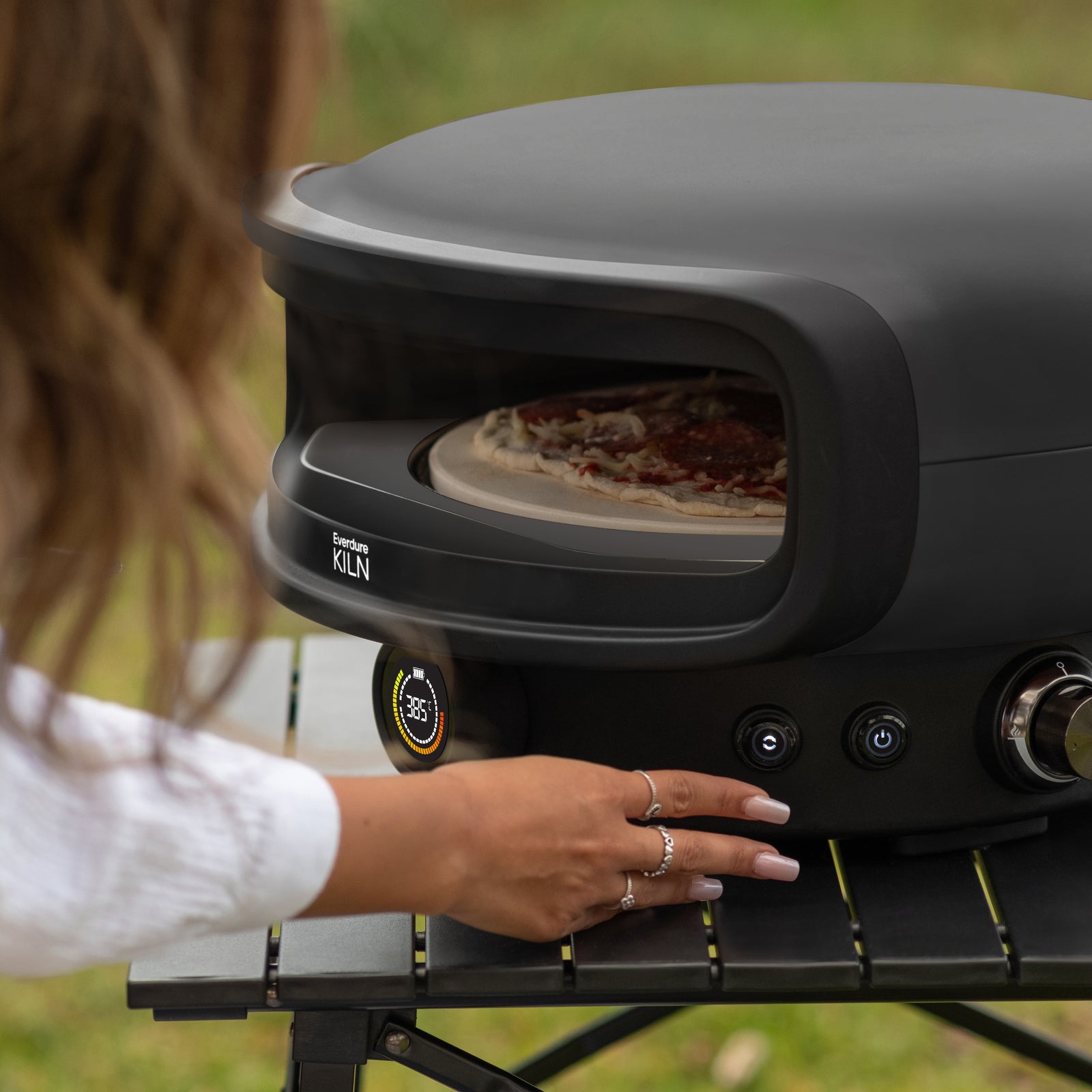 Everdure KILN-P serien EU/UK Pizzaovn Sort