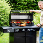 Outdoorchef BBQ STATION HEAT X-445 30MBAR Gas BBQ Black