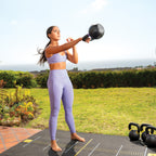 TRX Kettlebell 8 kg, gummibelagt Kettlebells Sort