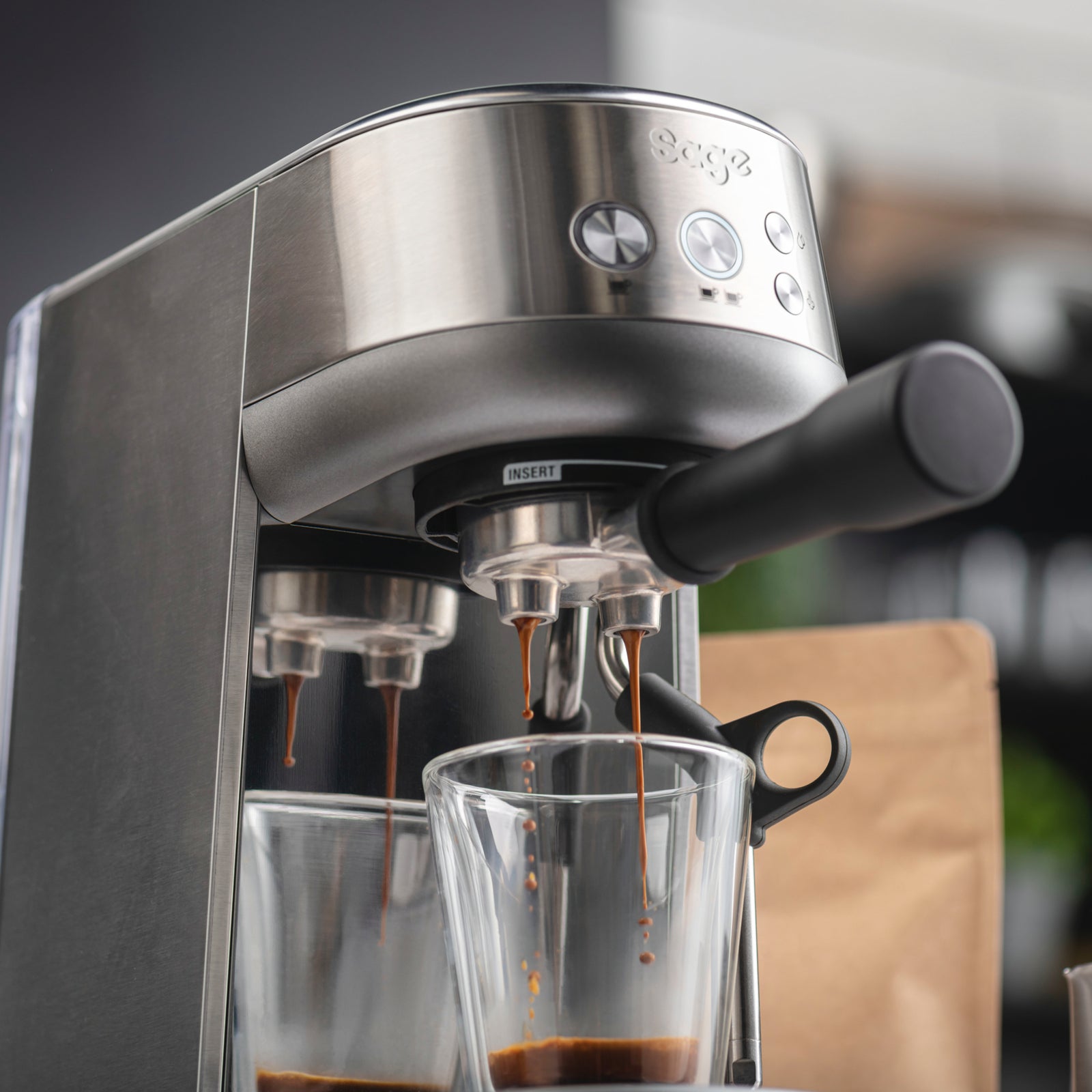 Sage SES 450 BSS Espressomaskine Børstet stål