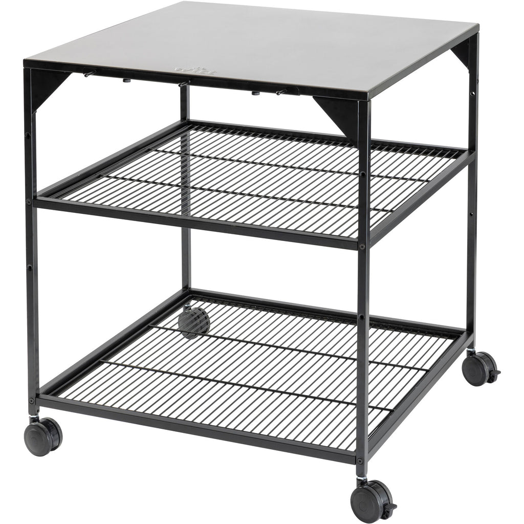 Witt Pizza Table on Wheels Black
