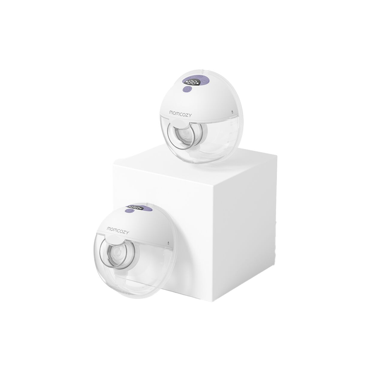 Momcozy M5 Dobbeltpakke Bærbar Brystpumpe Lilla