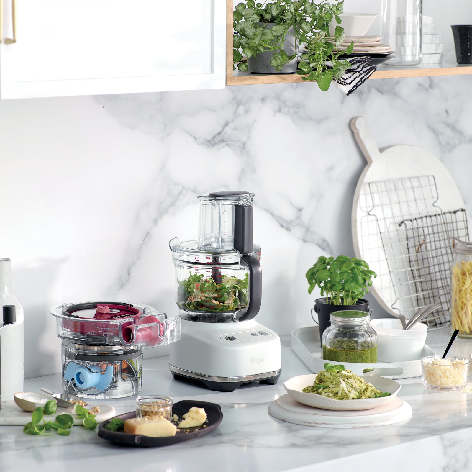 Sage SFP 638 SST Food processor Sea Salt White