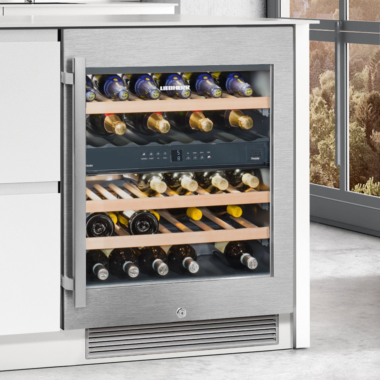 Liebherr Overlay Kit undercounter Stål