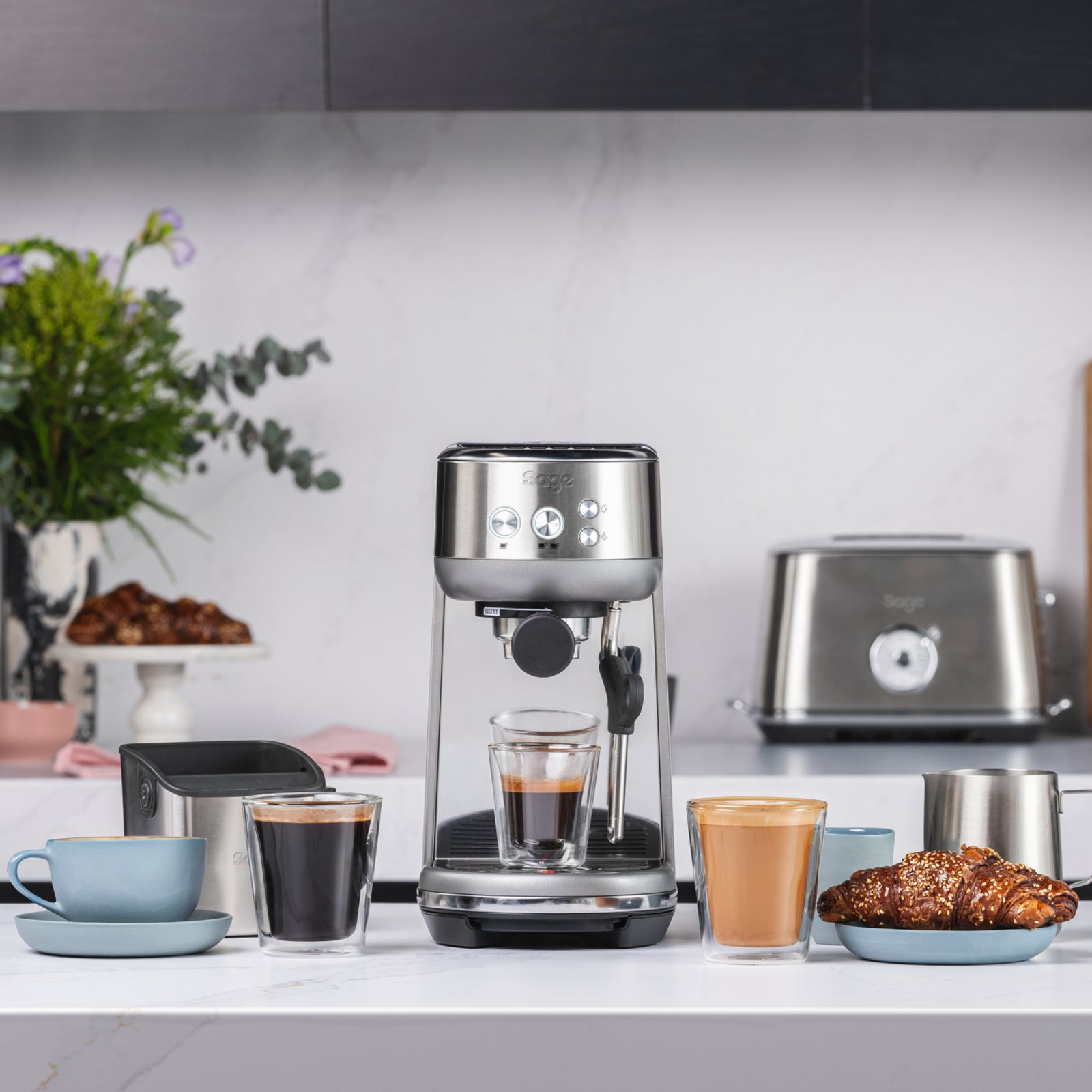 Sage SES 450 BSS Espressomaskine Børstet stål