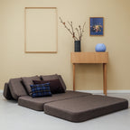 By KlipKlap KK 3 Fold Sofa 120 cm Brown w. Sand