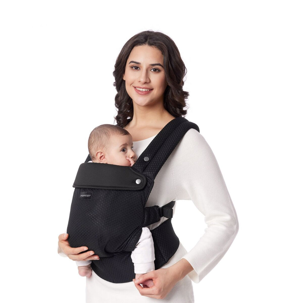 Momcozy Vauva–Taapero Ilmaverkkopehmeä Kantoreppu Musta