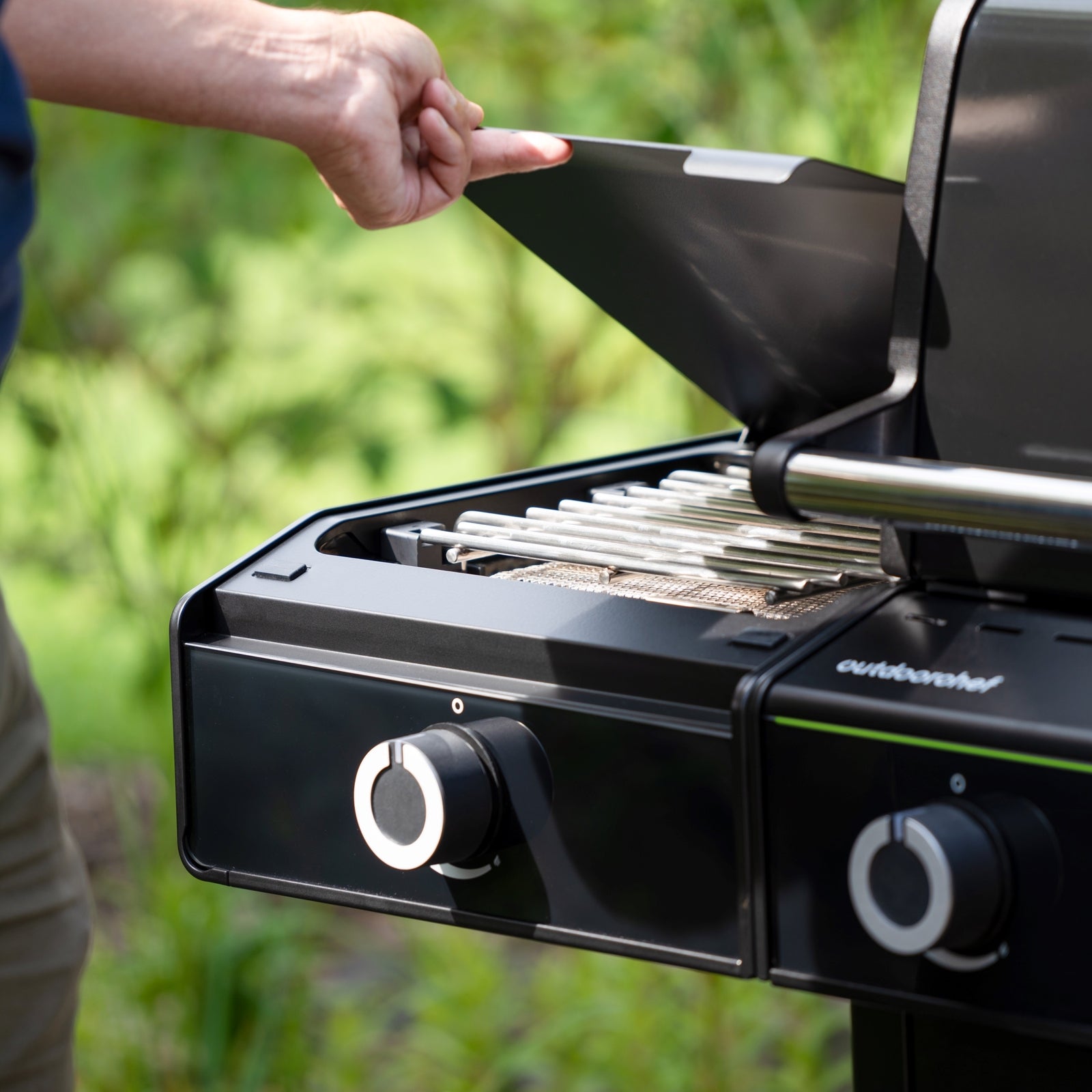 Outdoorchef BBQ station heat X-545 30MBAR UK Gas BBQ Black