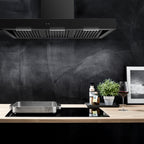 Witt Cross 90 BN Wall hanging hood Black