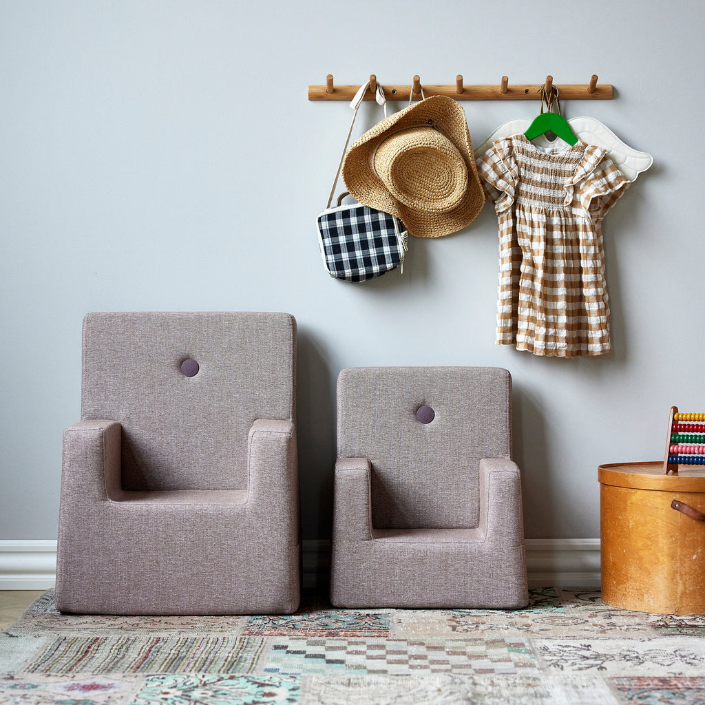 By KlipKlap KK Kids Chair Soft Rose w. Rose