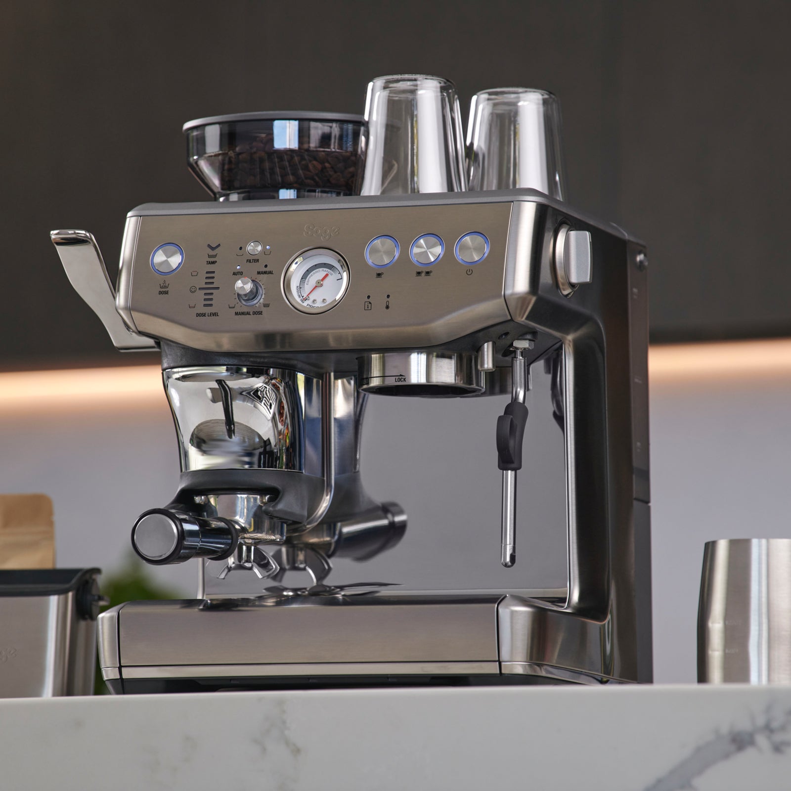 Sage SES 876 BSS Espressomaskine Børstet Rustfrit Stål