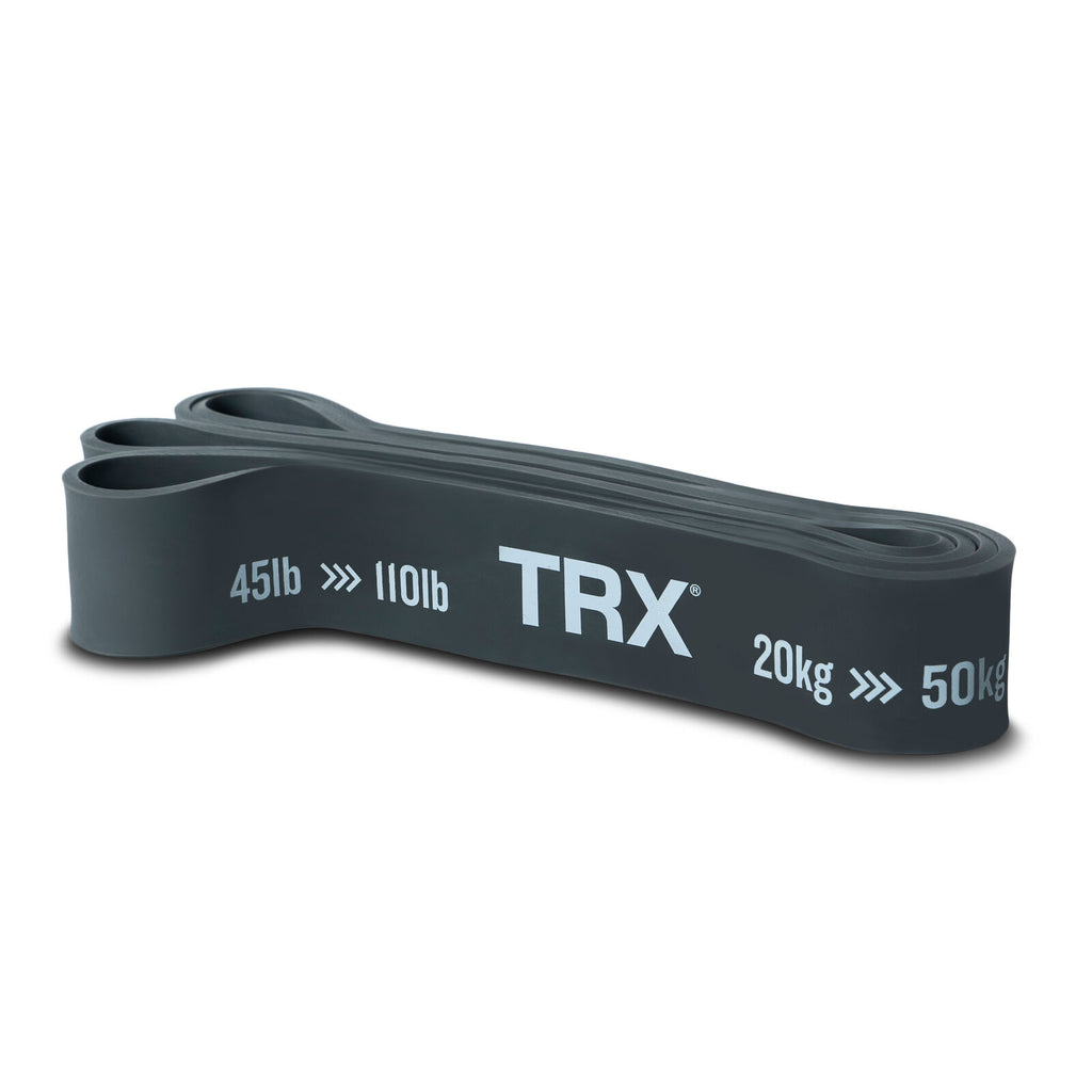 TRX Elastiske Modstandsbånd, 20-50 kg, Medium Elastikbånd til træning Grå