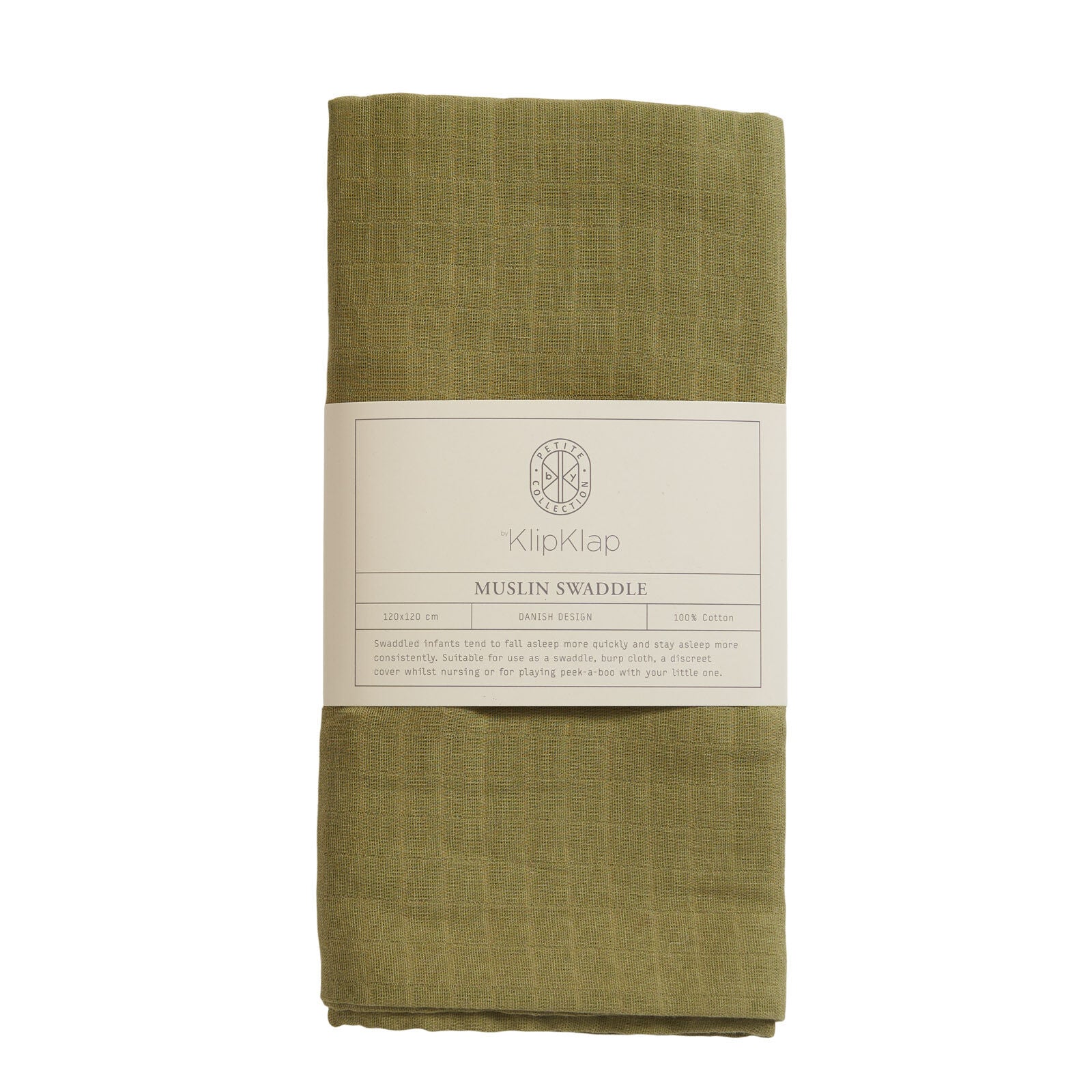 By KlipKlap Swaddle Dusty Olive
