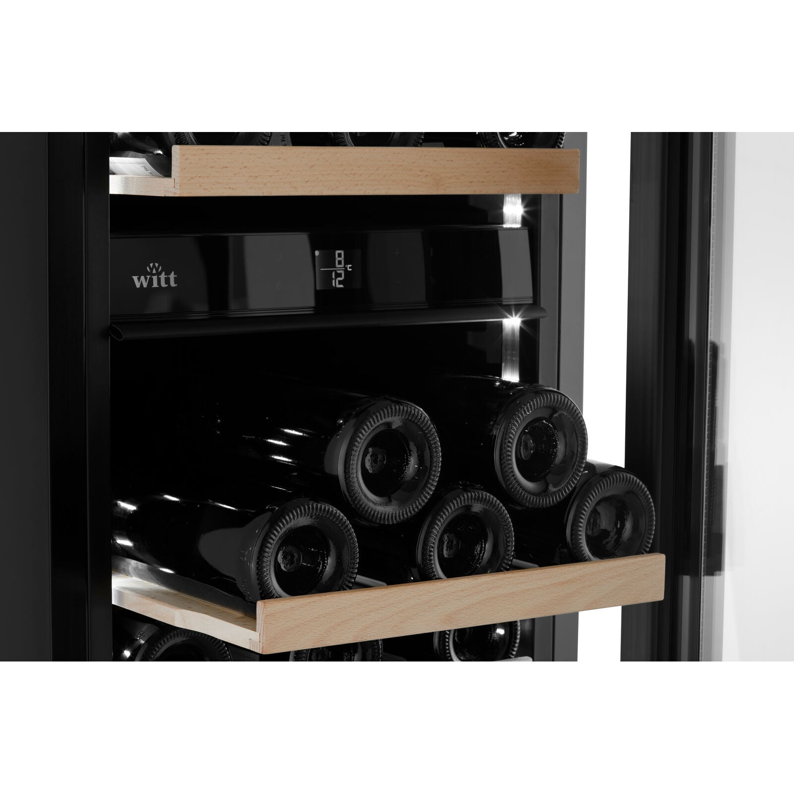 Witt WU4070P-2B29 Tabletop wine cabinet Black