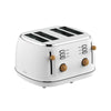 Witt Premium 4-slice Wood Toaster White