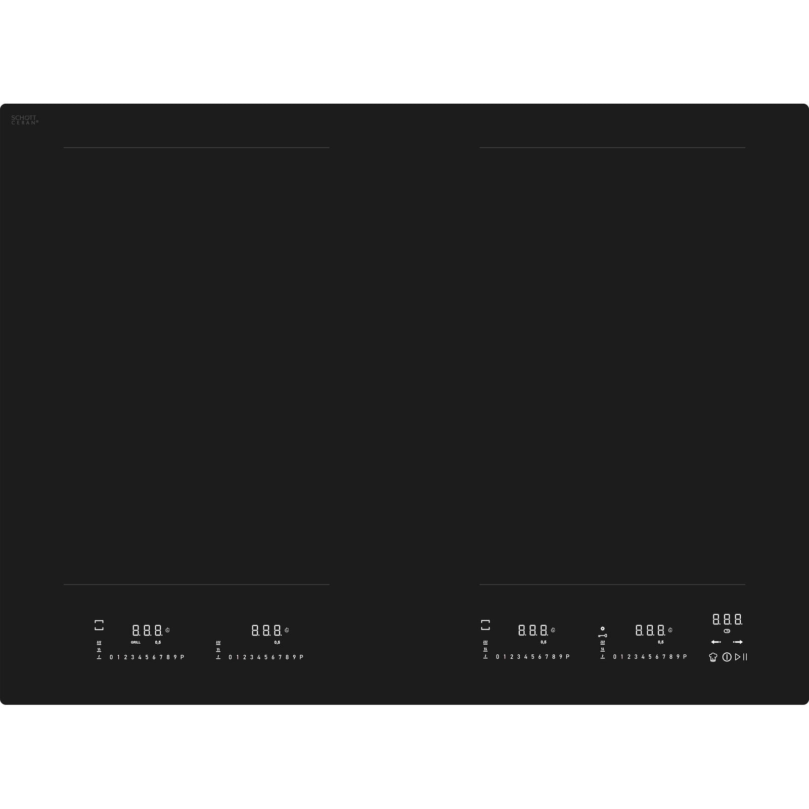 Witt WIMP70EVW Induction hob Matte Black