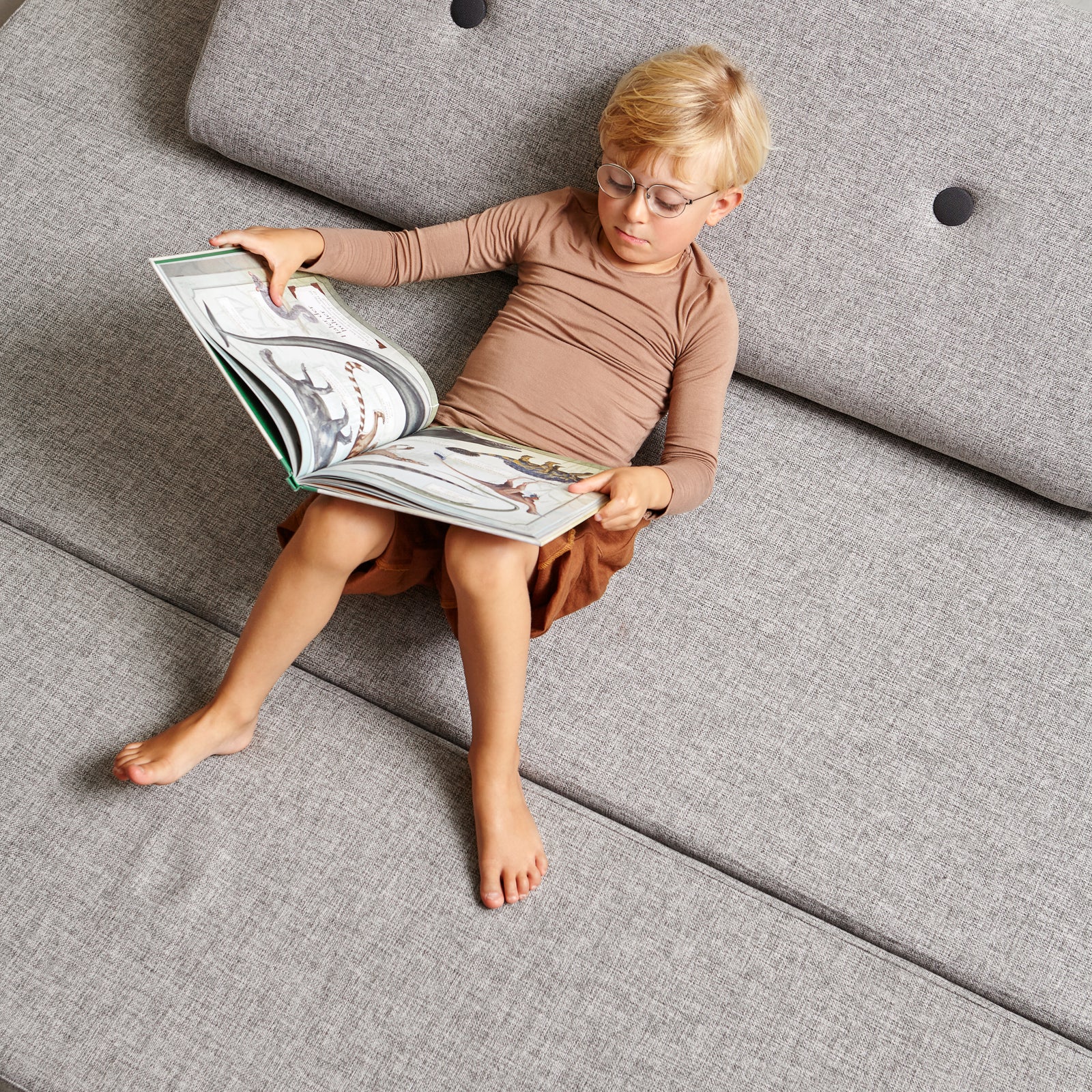 By KlipKlap KK 3 Fold 180 cm Multi Grå med Grå