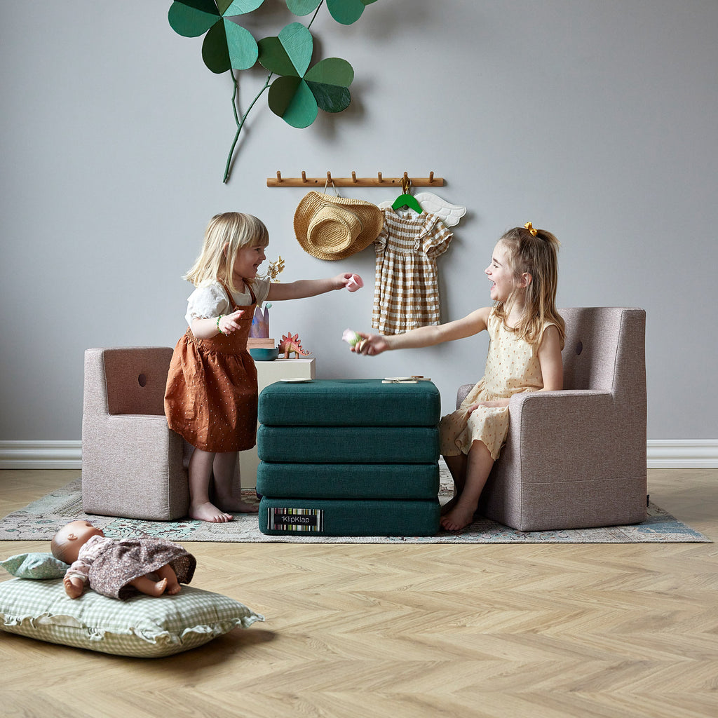 By KlipKlap KK 4 Fold Syvänvihreä vaaleanvihreällä