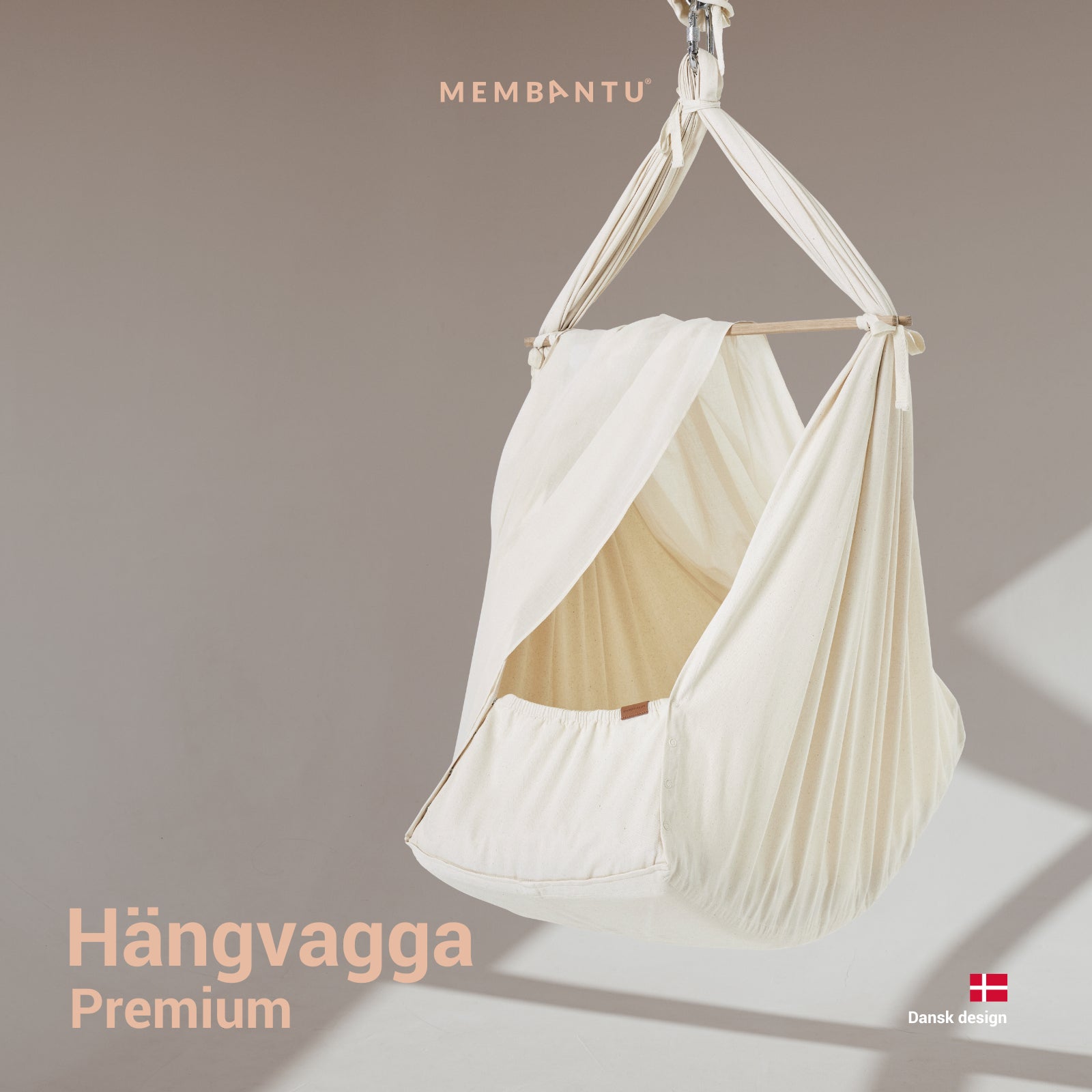 Membantu Premium Ekologisk Baby Hängvagga Nature