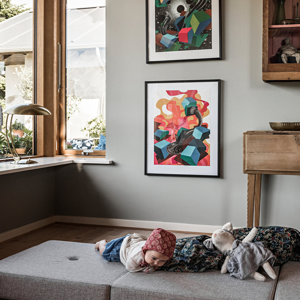 By KlipKlap KK 3 Fold Sohva Yksiö Soft Multi Harmaa ja Harmaa