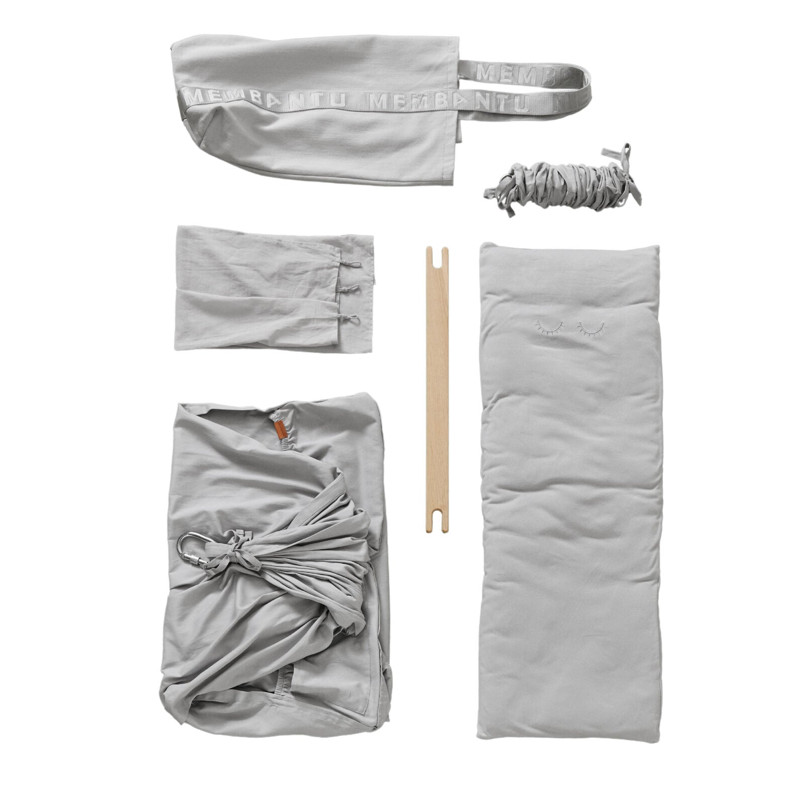 Membantu Premium Ekologisk Baby Hängvagga Grå