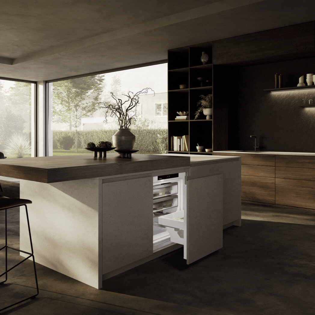 Efficient freezer storage with drawers