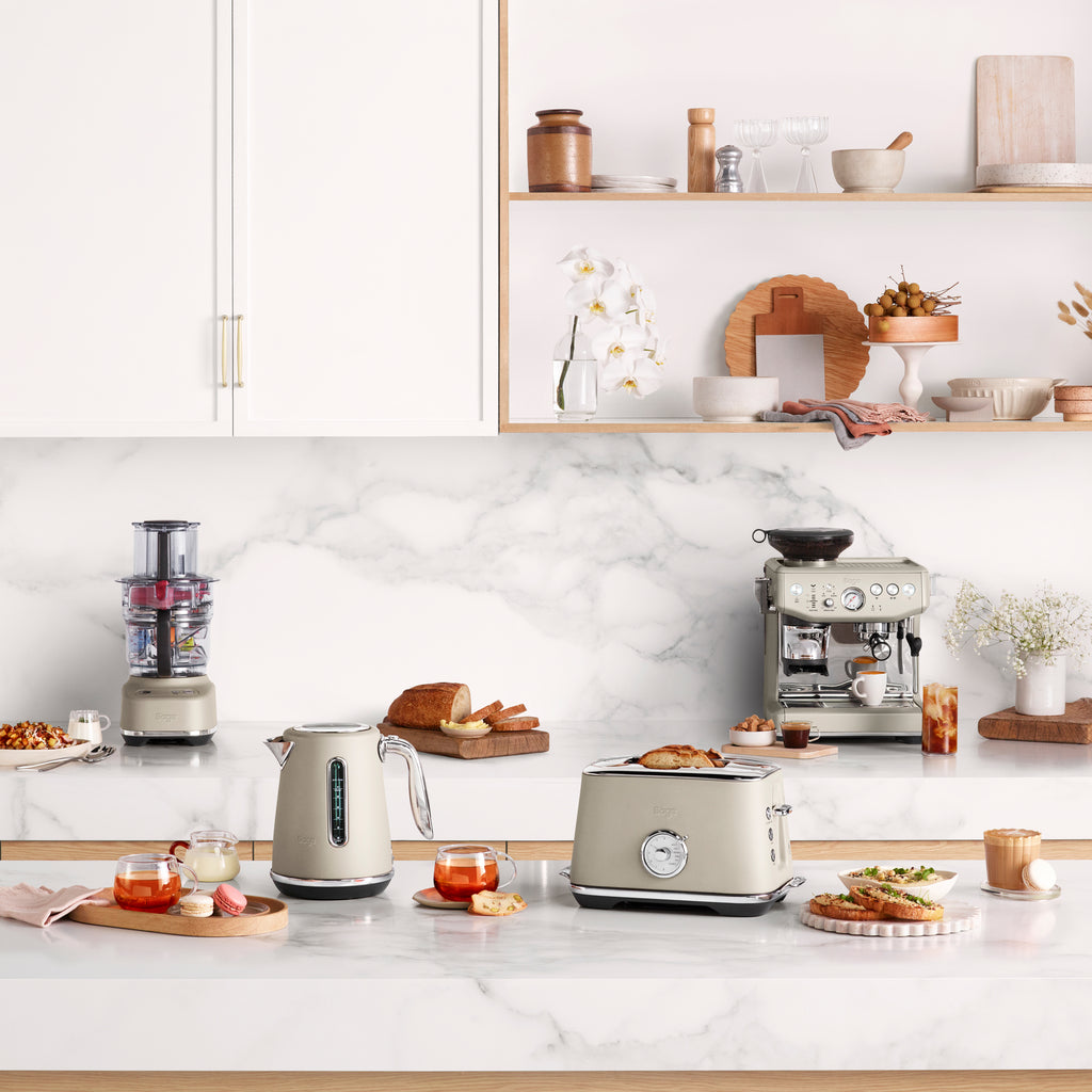 Sage SES876ALM Barista Express Impress Espressomaskine Mandel Nougat