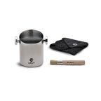 Lelit Knock Box for 10 Grounds - PLA360S Brushed Stainless Steel