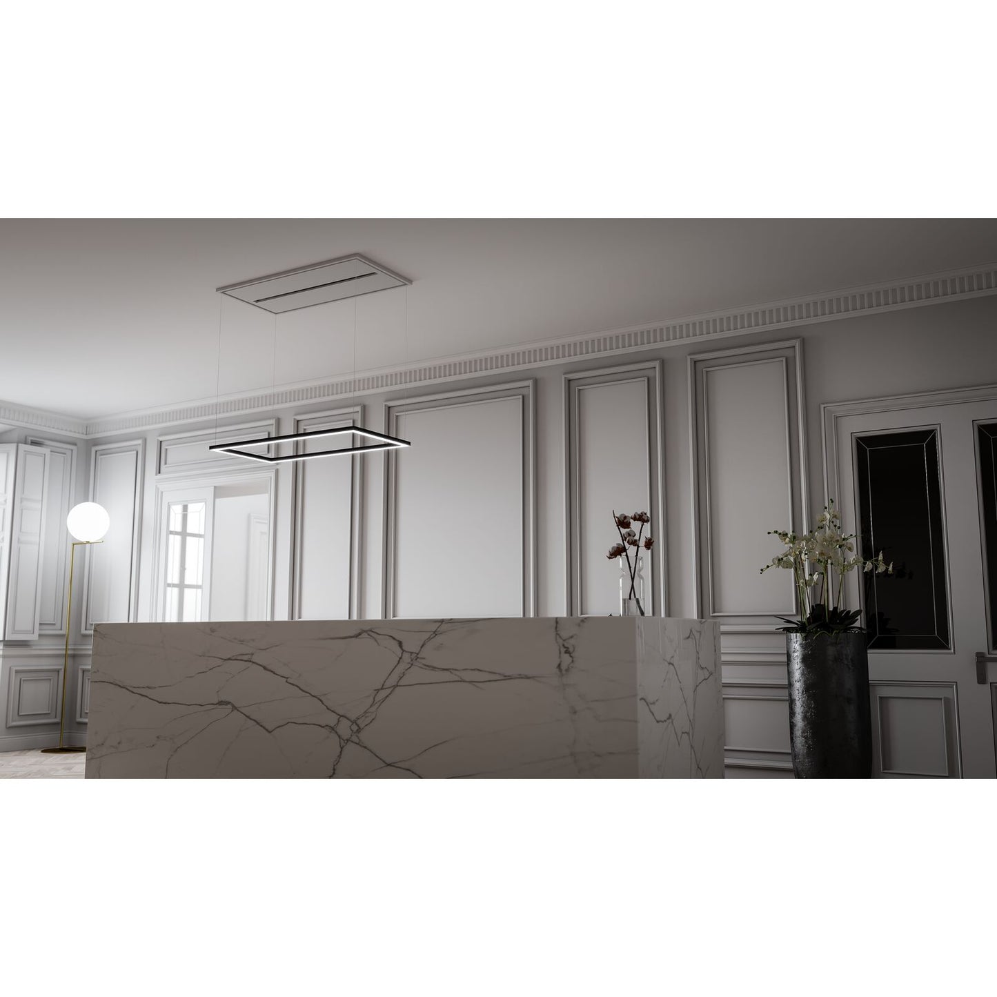 Witt Marble Ceiling hood Matte Black