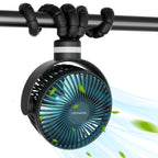 Momcozy Kannettava Tuuletin Musta